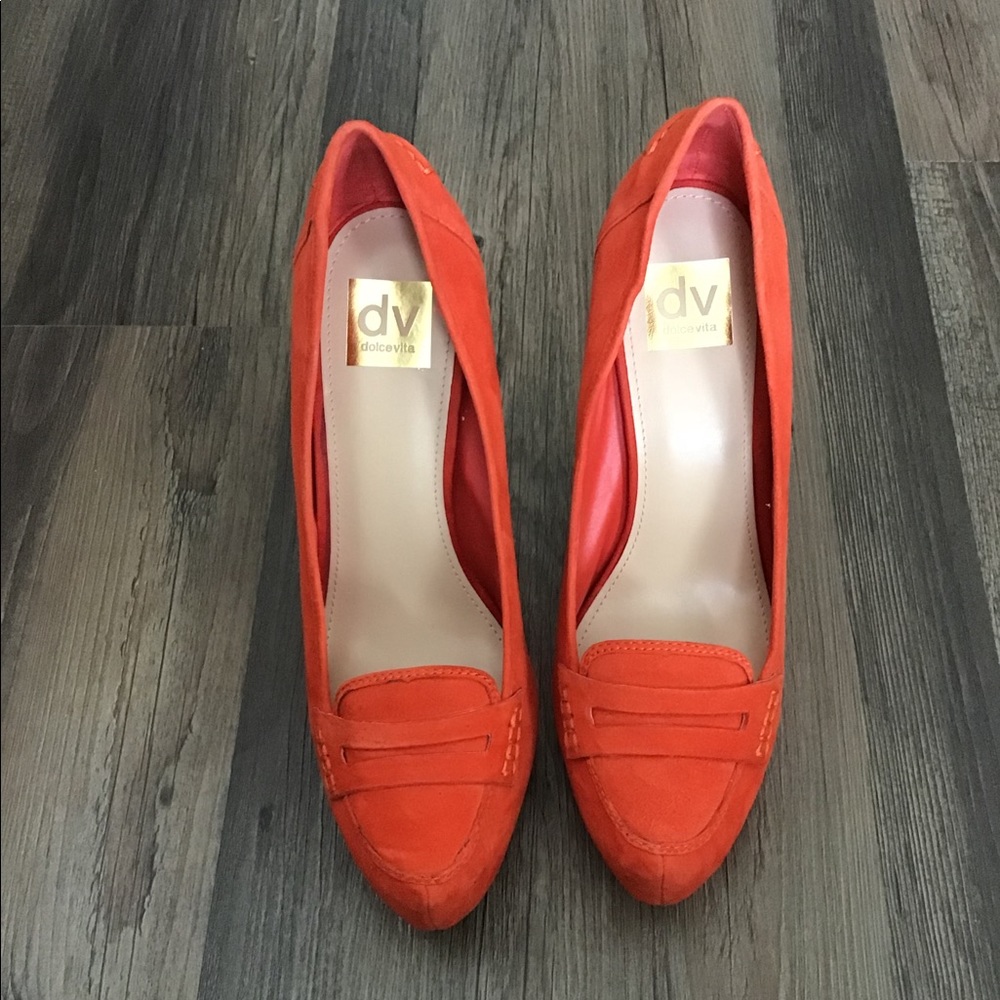 Dolce Vite Bridgette Orange Red Suede